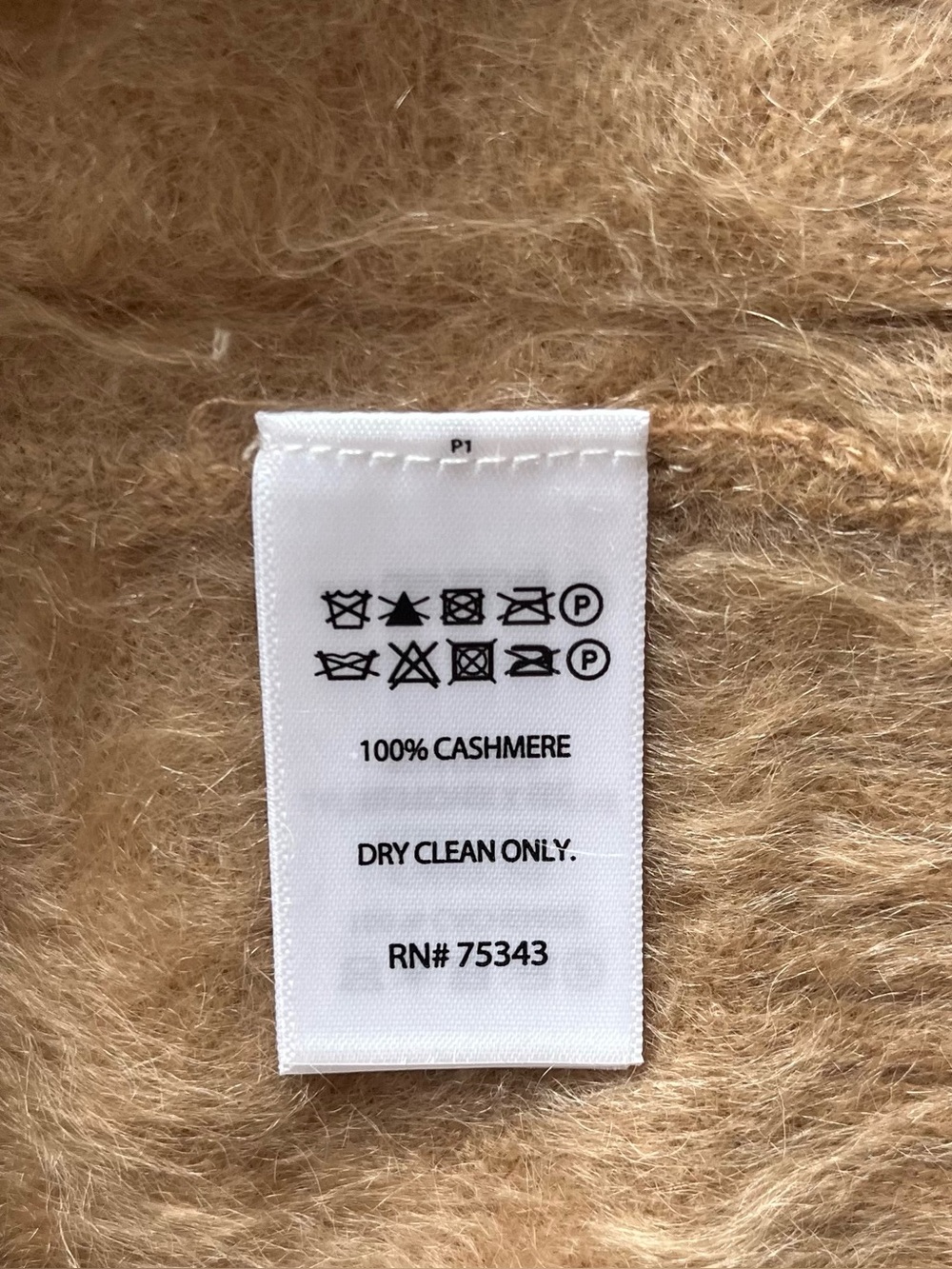 JOIE Beige Brushed Cashmere Short Sleeves Sweater Top Coffee Cafe Latte Toffee M - Picture 8 of 8